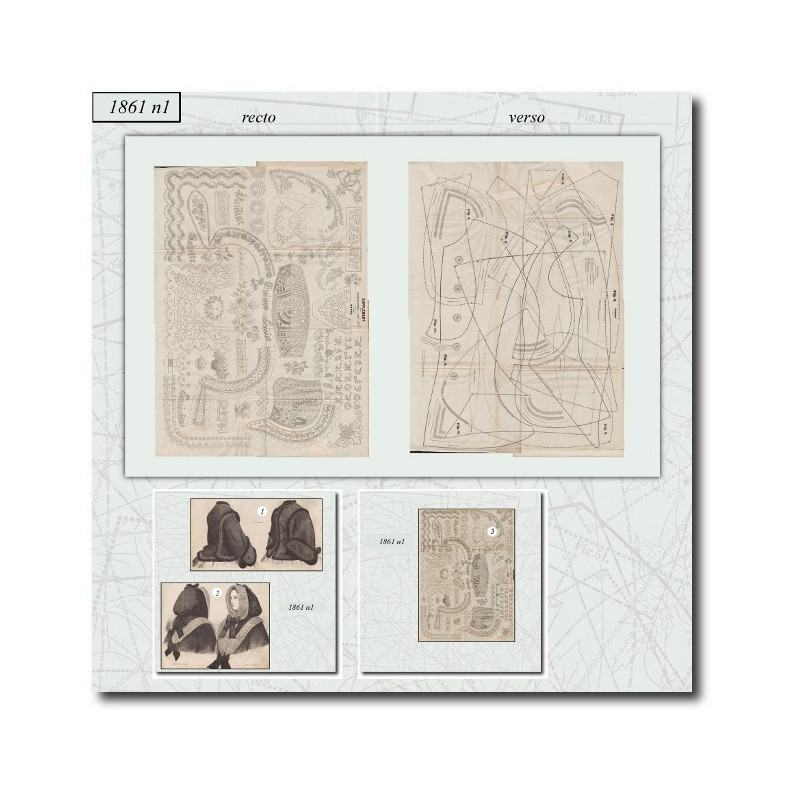 Patrons de couture de 1861 1