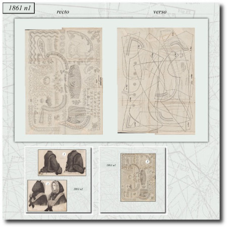 Patrons de couture de 1861 1