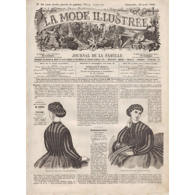 revue la mode illustrée 1866 18
