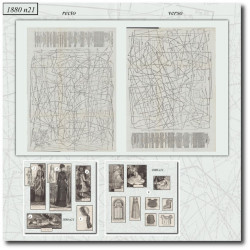1880 N°21 Sewing patterns...