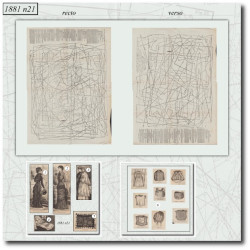 1881 N°21 Sewing patterns...