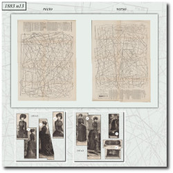 1883 N°13 Sewing patterns...