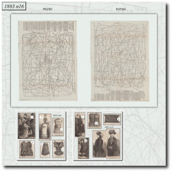 1883 N°16 Sewing patterns...
