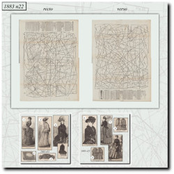 1883 N°22 Sewing patterns...