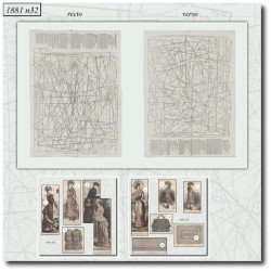 1881 N°32 Sewing patterns...