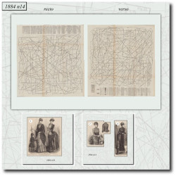 1884 N°14 Sewing patterns...