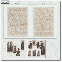 1884 N°15 Sewing patterns...