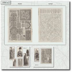 1884 N°22 Sewing patterns...