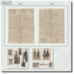 1886 N°19 Sewing patterns...