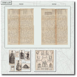 1886 N°30 Sewing patterns...
