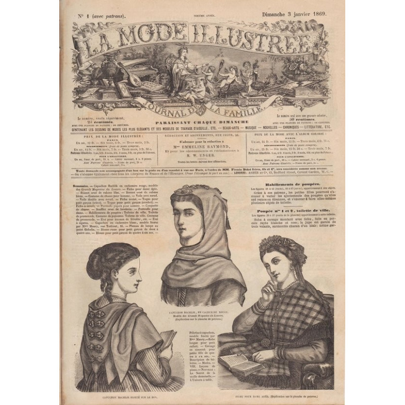 revue la mode illustrée 1869 1