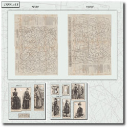 1886 N°15 Sewing patterns...