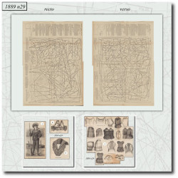 1889 N°29 Sewing patterns...