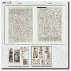 1880 N°34 Sewing patterns...