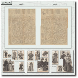 1895 N°40 Sewing patterns...