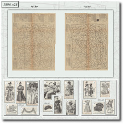 1896 N°23 Sewing patterns...