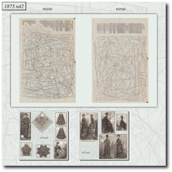 1875 N°42 Sewing patterns...