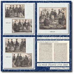 1869 N°18 Sewing patterns...