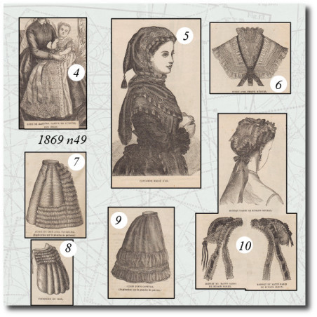 Jupon en crin avec tournure