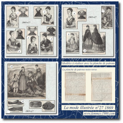 1869 N°27 Sewing patterns...