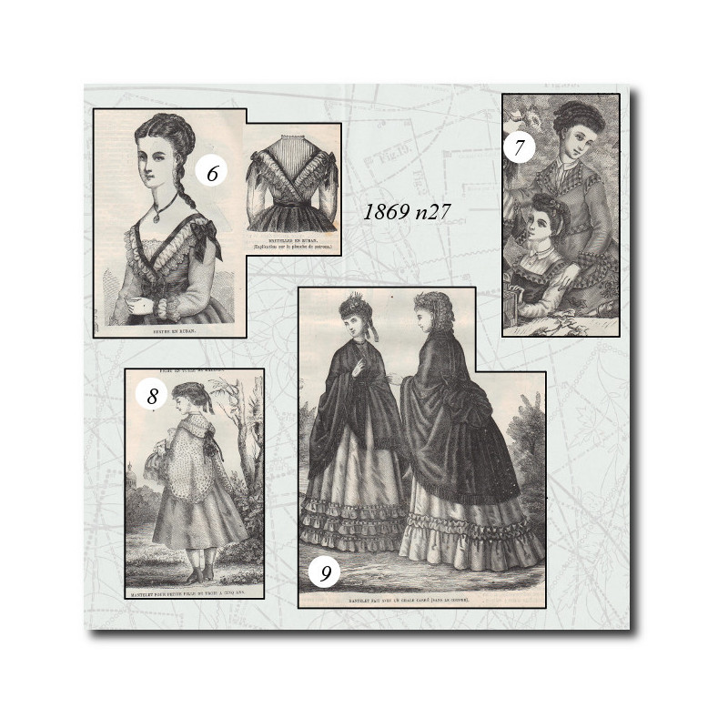 Mantelet fait avec un châle carré