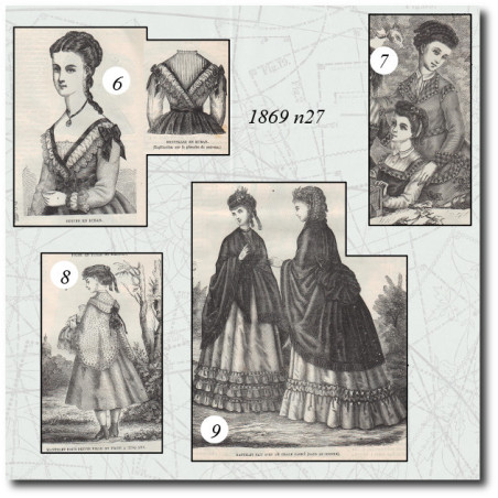 Mantelet fait avec un châle carré