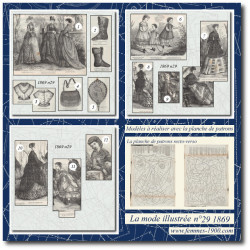 1869 N°29 Sewing patterns...