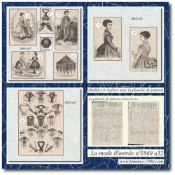 1869 N°32 Sewing patterns...