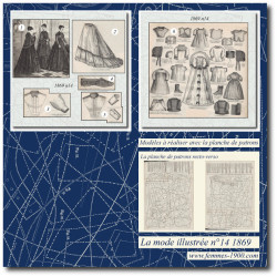 1869 N°14 Sewing patterns...