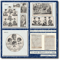 1869 N°25 Sewing patterns...