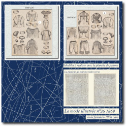 1869 N°36 Sewing patterns...
