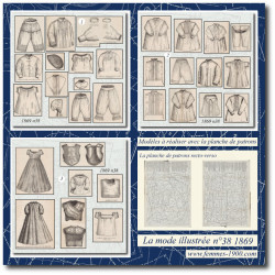 1869 N°38 Sewing patterns...