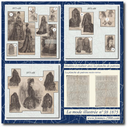 1875 N°38 Sewing patterns...