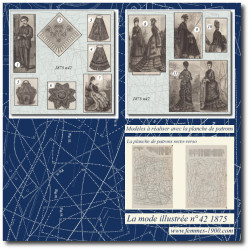 1875 N°42 Sewing patterns...
