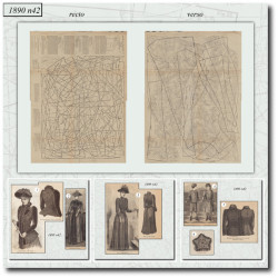 1890 N°42 Sewing patterns...