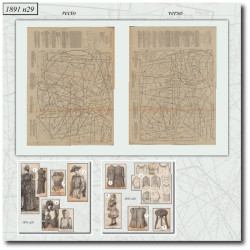 1891 N°29 Sewing patterns...