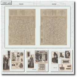 1891 N°44 Sewing patterns...