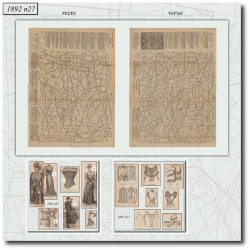 1892 N°27 Sewing patterns...