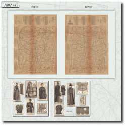 1892 N°42 Sewing patterns...