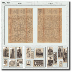 1892 N°44 Sewing patterns...