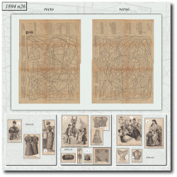 1894 N°26 Sewing patterns...