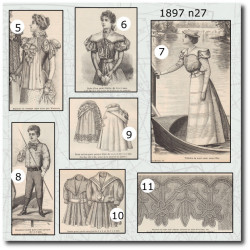 1897 N°27 Sewing patterns...