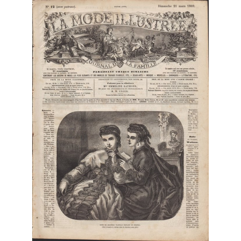 revue la mode illustrée 1869 12