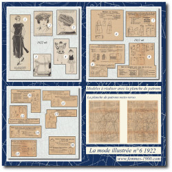 Petit chapeau en brocard  1922