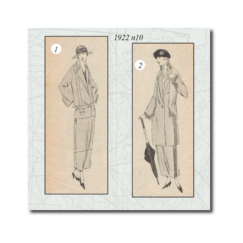 Costume tailleur en drapène 1922