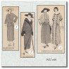 Robe élégante en duvetine beige 1922
