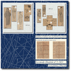 1921 N°2 Patrons A4 La mode...