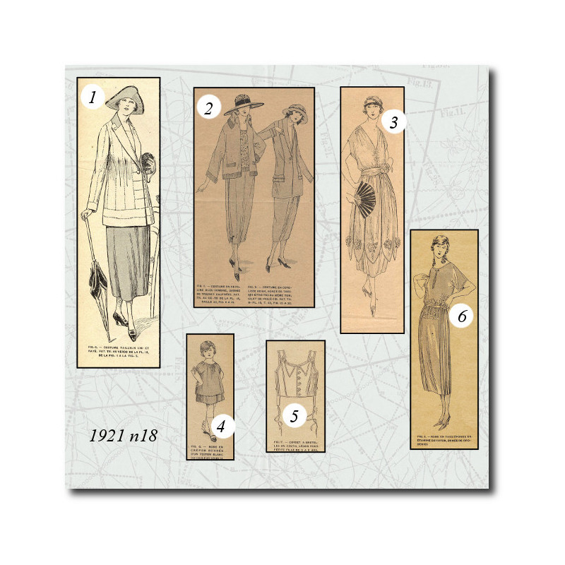 Corset à bretelles en coutil léger 1921