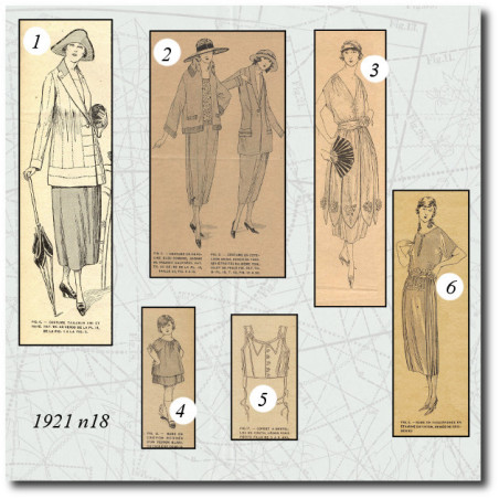Corset à bretelles en coutil léger 1921