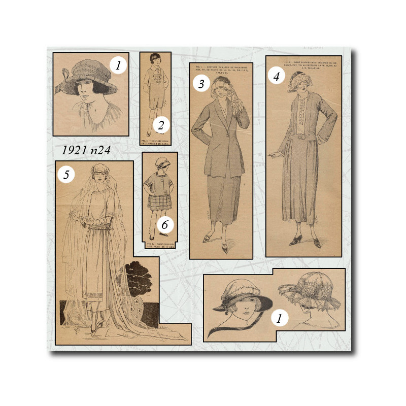 Costume tailleur de gabardine 1921